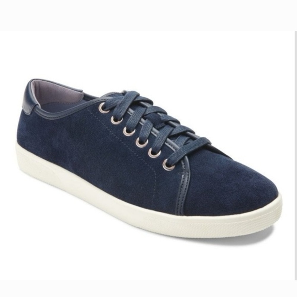 Vionic Brinley Blue Suede Sneakers | 7